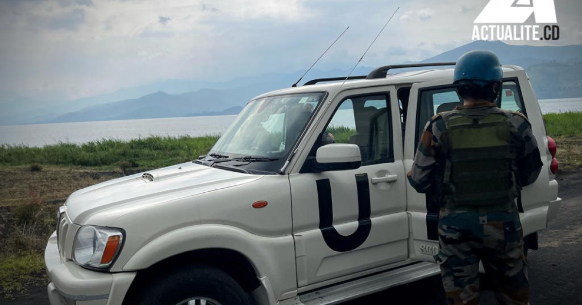 Un casque bleu en patrouille au Nord-Kivu