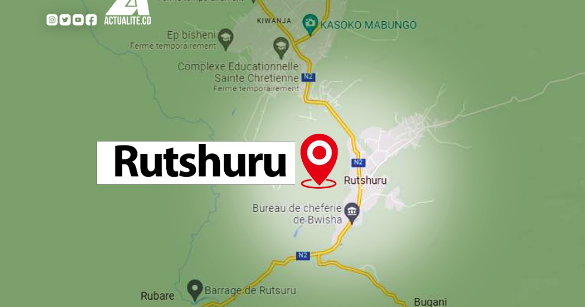 Carte du territoire de Rutshuru