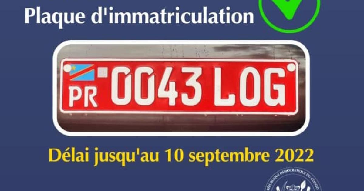 Nouvelle plaque d'immatriculation 