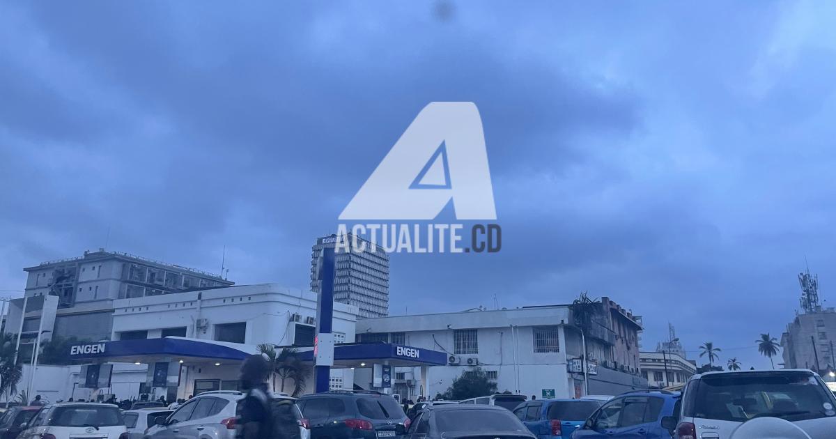 Une station-service à Kinshasa 