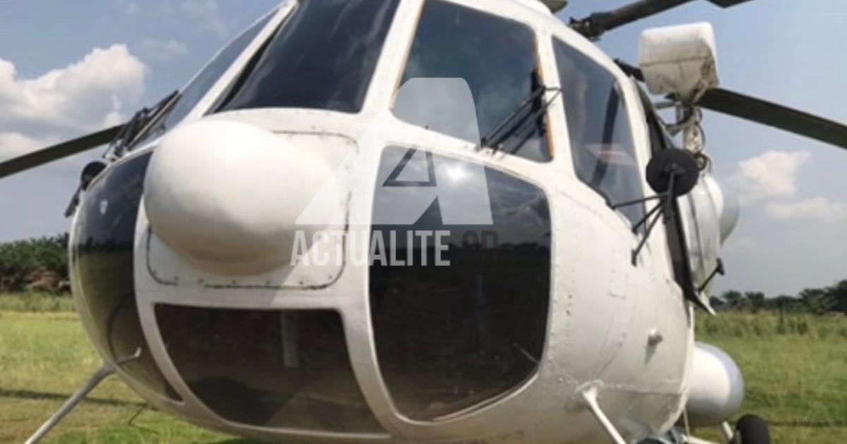 Photo d’un hélicoptère. Image d’archives/ACTUALITE.CD
