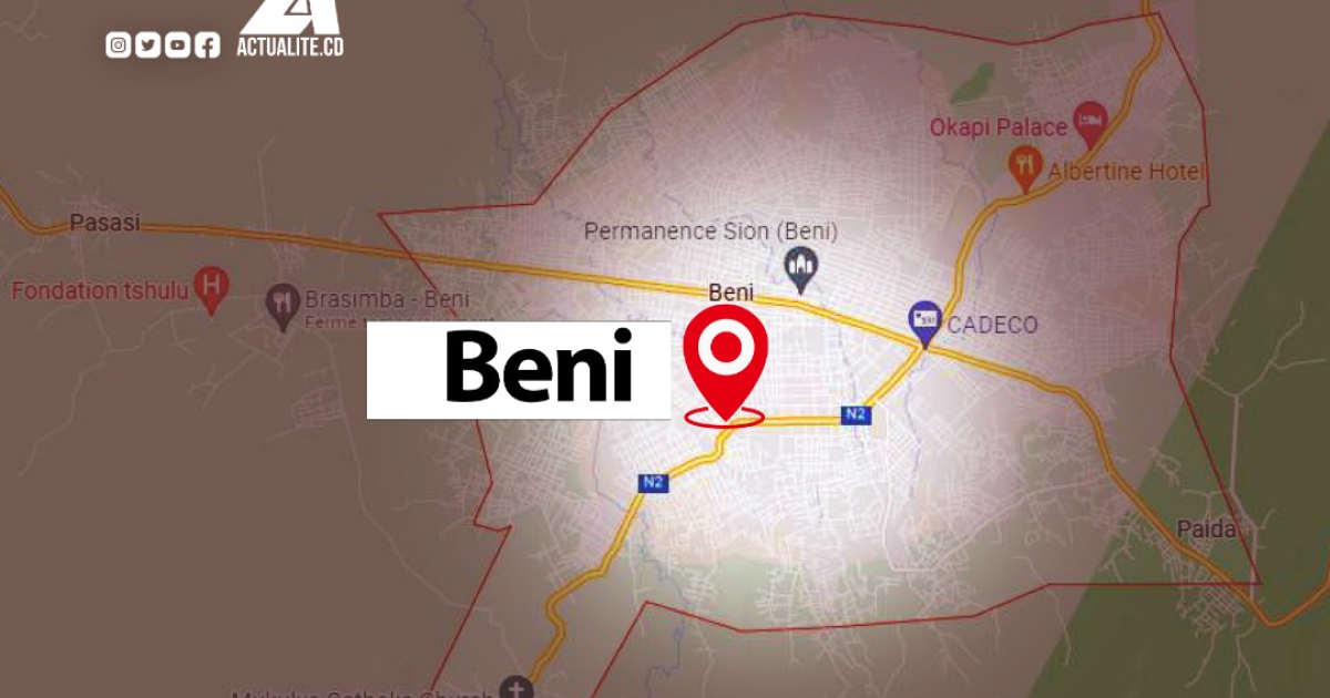 Carte du territoire de Beni