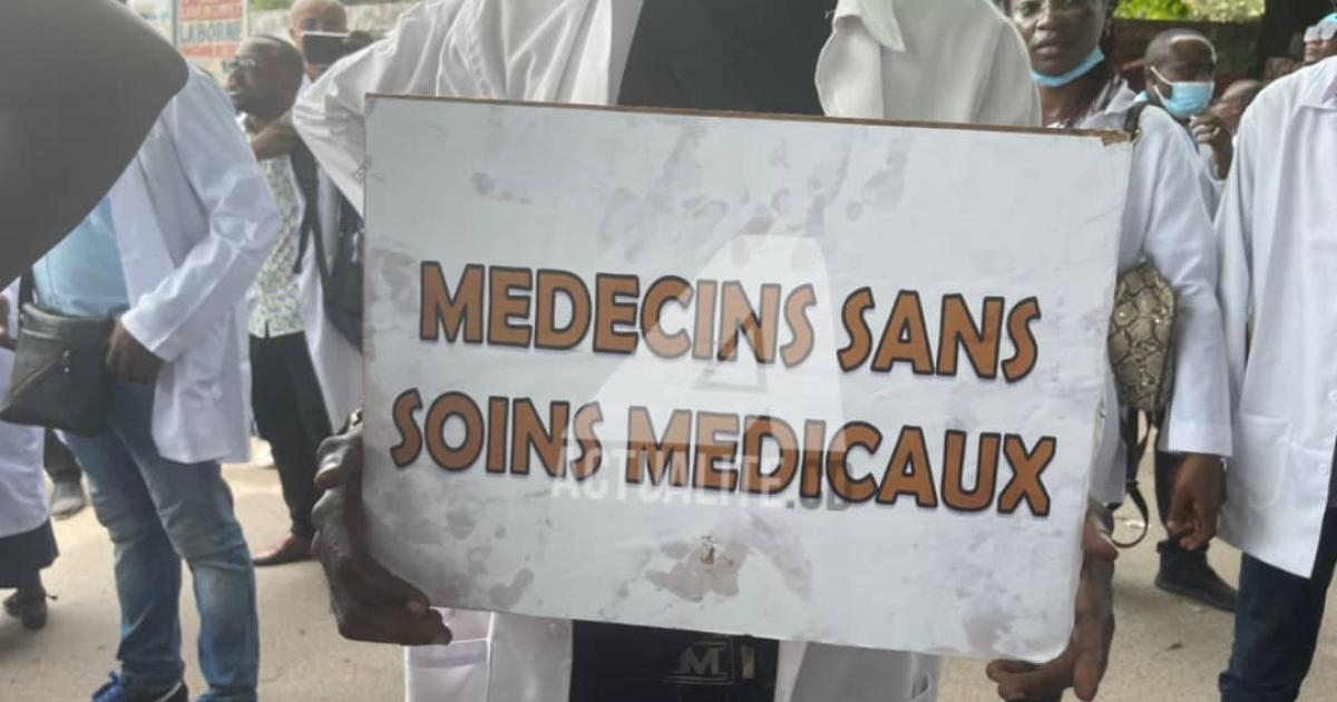 Manifestation des médecins à Kinshasa 