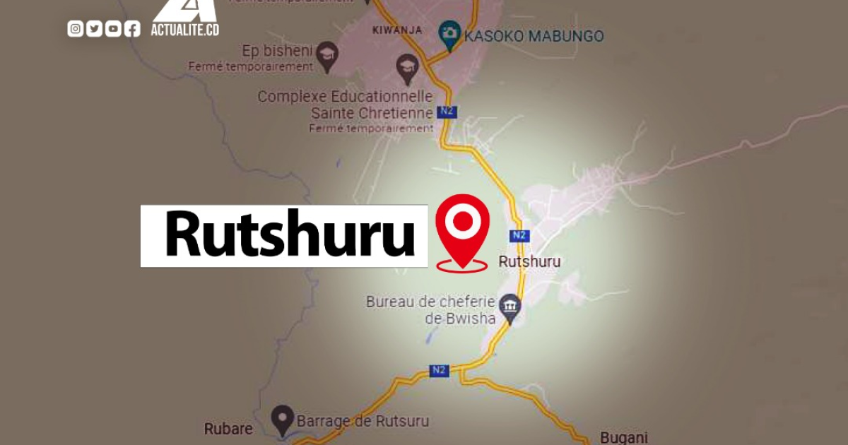 Carte du territoire de Rutshuru