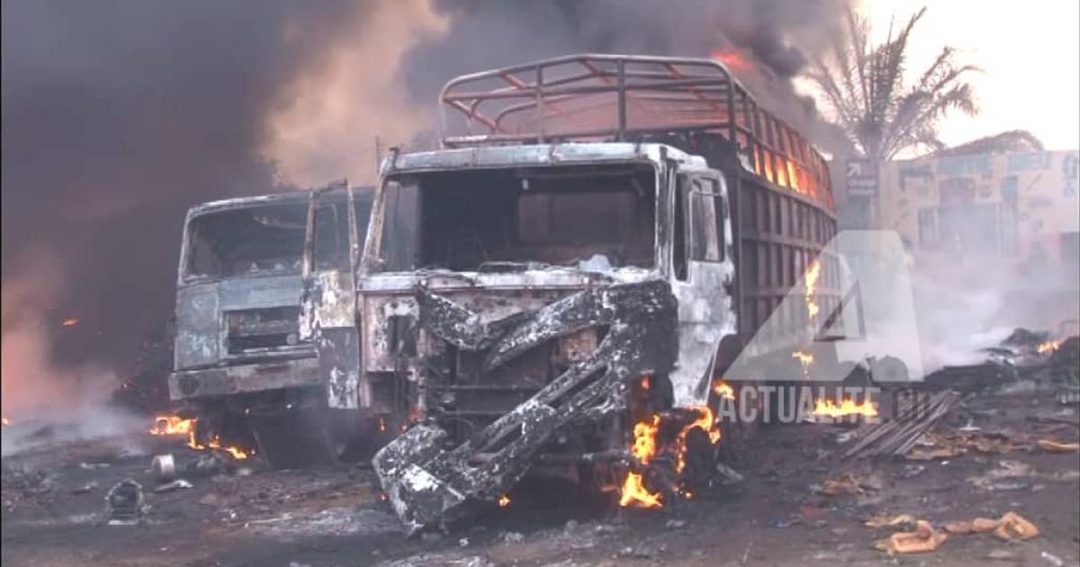 Incendie d'un véhicule à Lubumbashi 