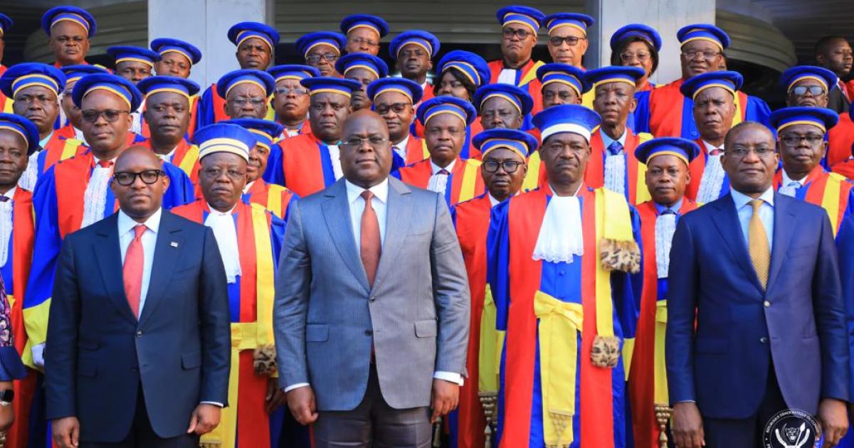 Félix Tshisekedi et les hauts magistrats de l'Ordre judiciaire et de l'Ordre administratif