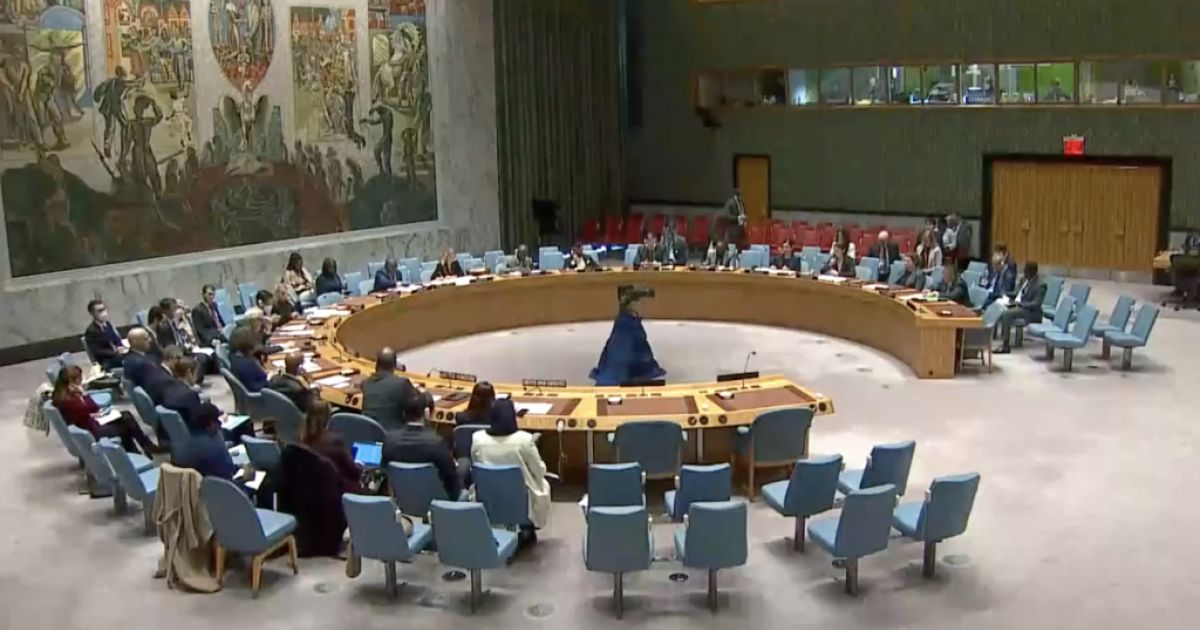 Une réunion du conseil de sécurité des Nations unies 