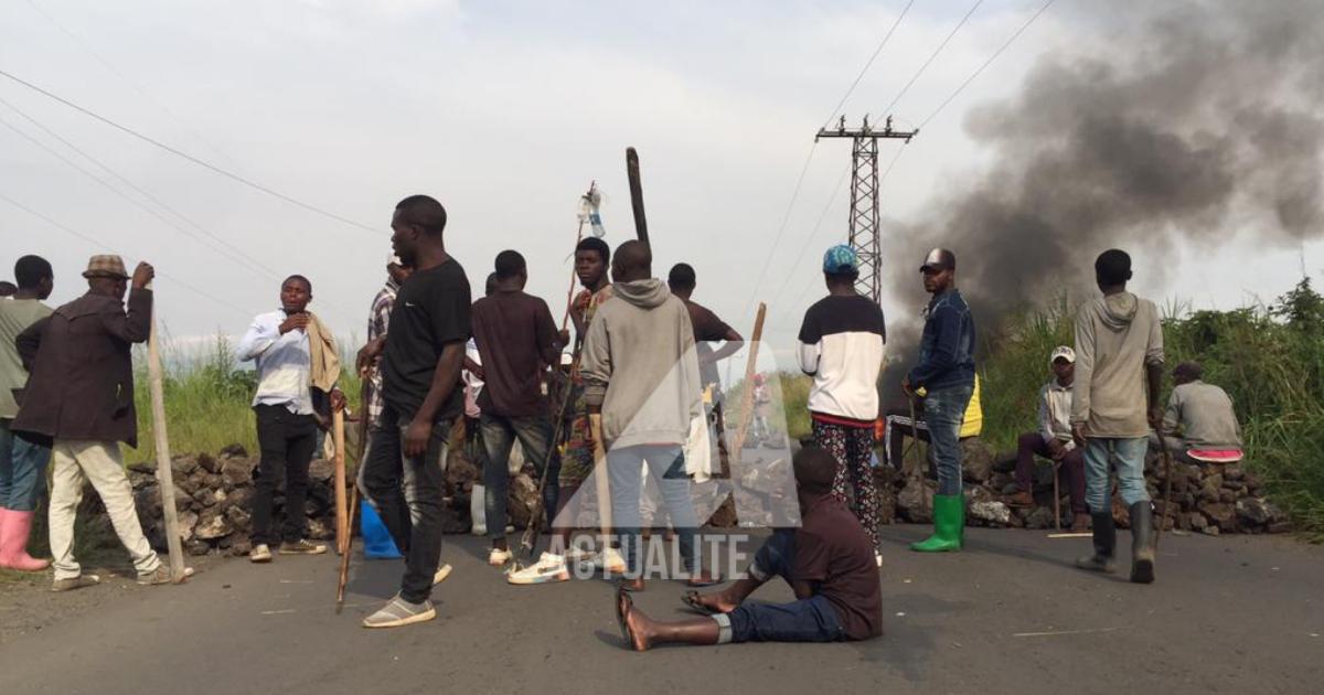Manifestation à Nzulo