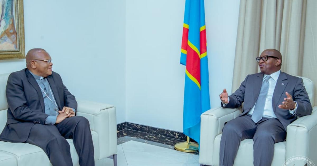 Le cardinal Ambongo et Sama Lukonde 