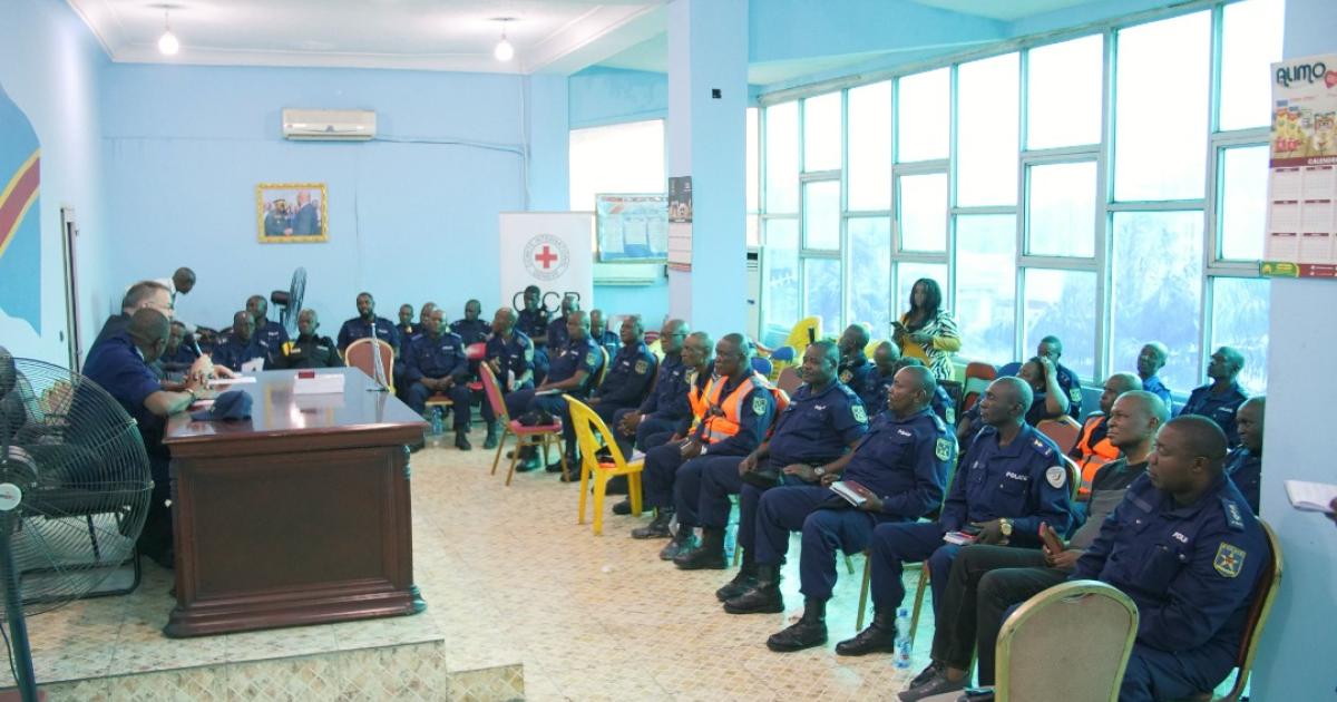 Les officiers de la Police à l’atelier du CICR 