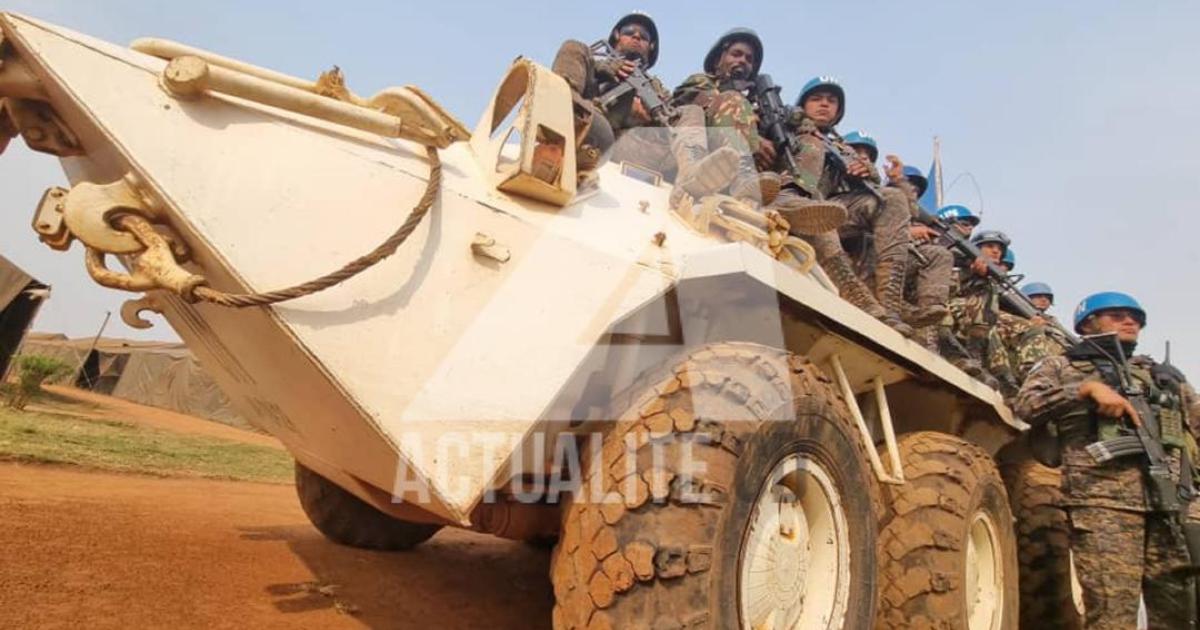 Les casques bleus de la MONUSCO. Ph. ACTUALITE.CD