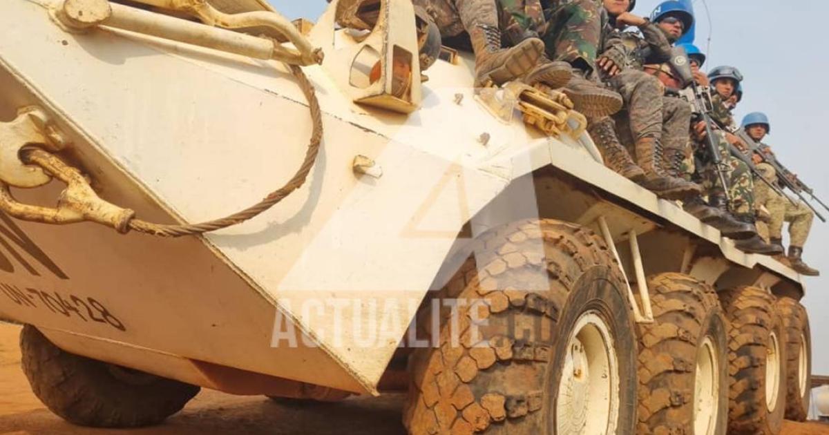 Les casques bleus de la MONUSCO. Ph. ACTUALITE.CD