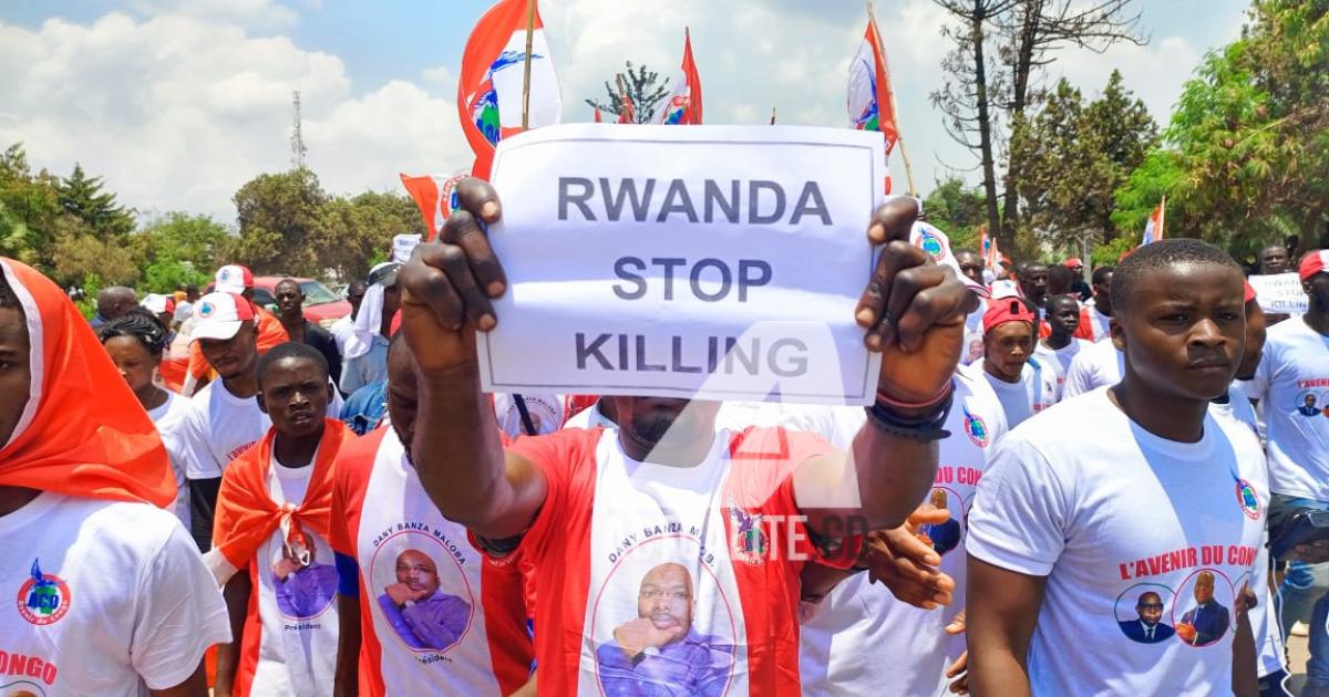 Manifestation contre la guerre dans l’Est congolais 