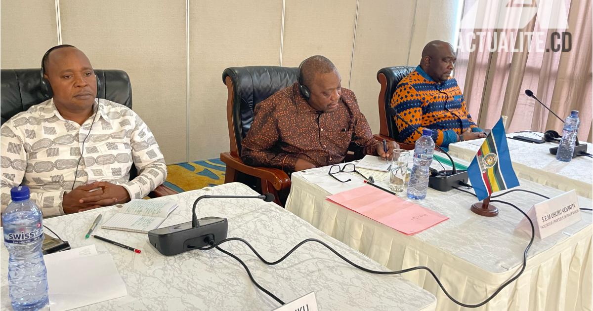 Uhuru Kenyatta à Kinshasa
