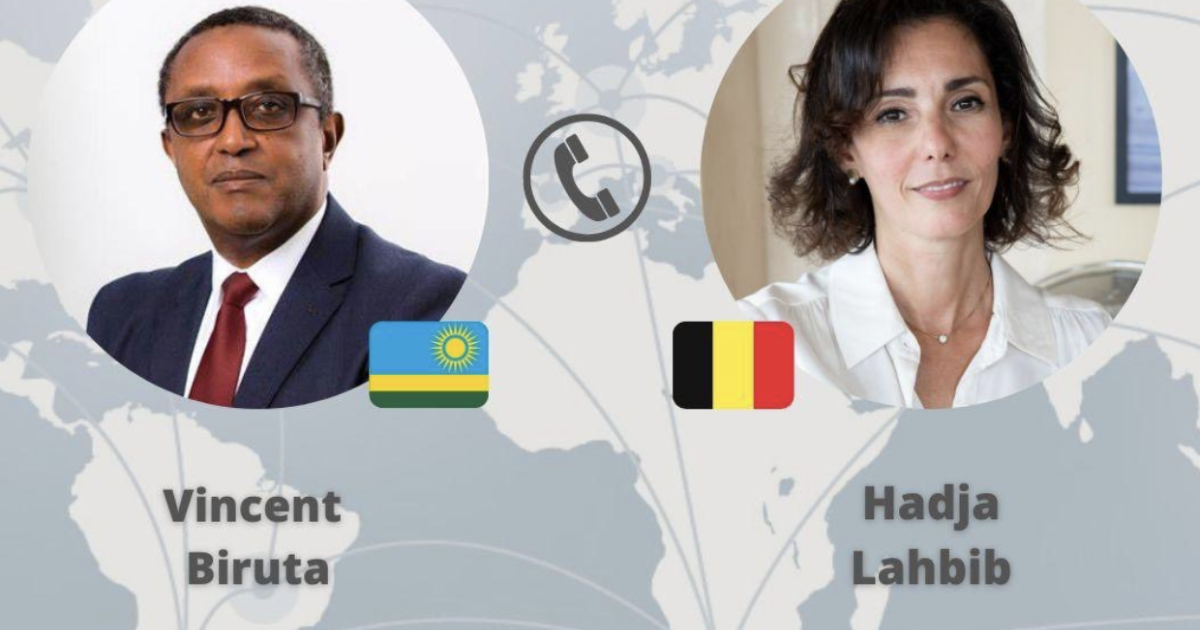 Entretien téléphonique entre les ministres Rwandais et Belge des affaires étrangères