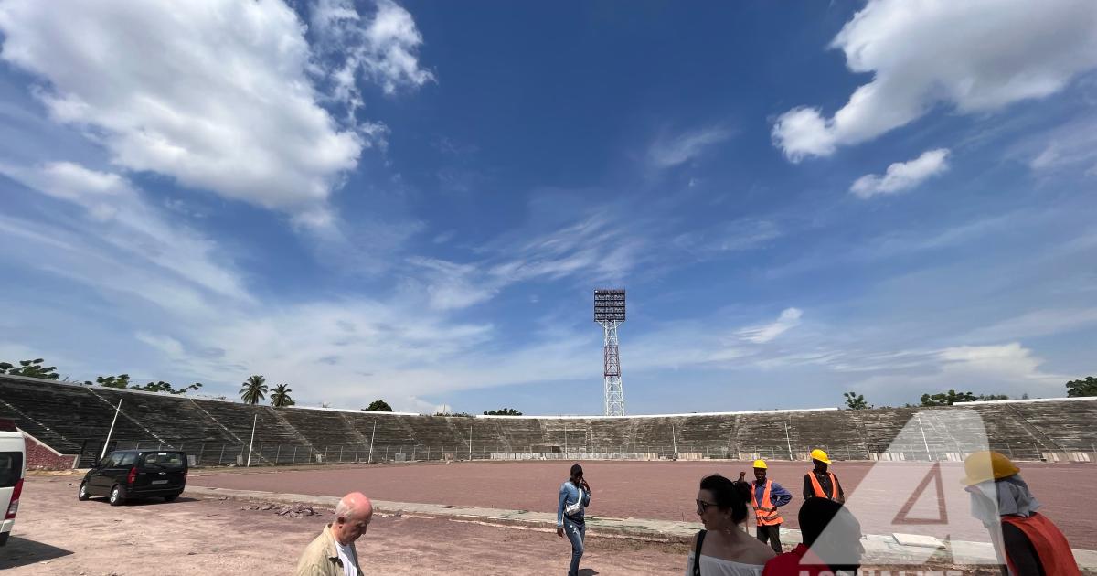 Stade Tata Raphaël en réhabilitation/Ph. ACTUALITE.CD