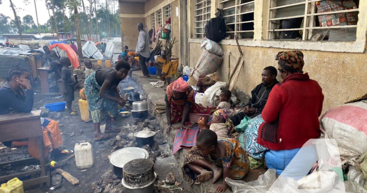 Les déplacés regroupés sur un site temporaire en RDC. Photo d’illustration/ACTUALITE.CD