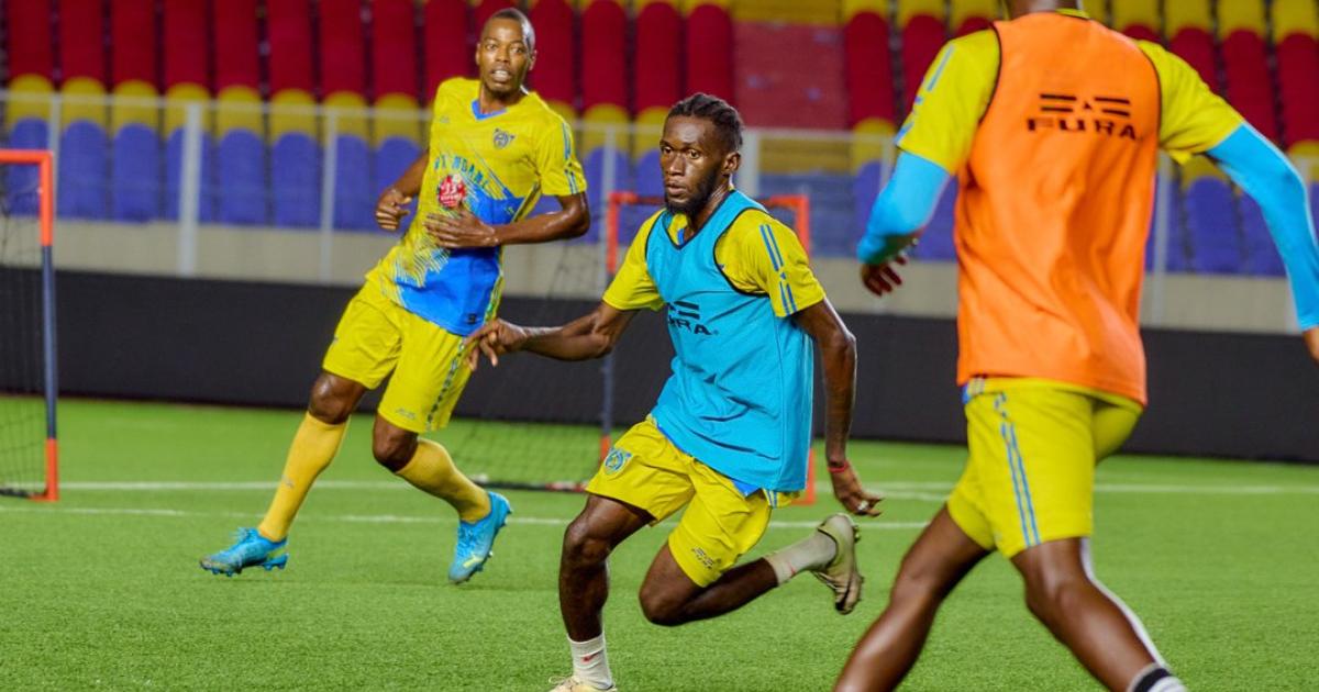 Les joueurs de Lupopo à l'entrainement