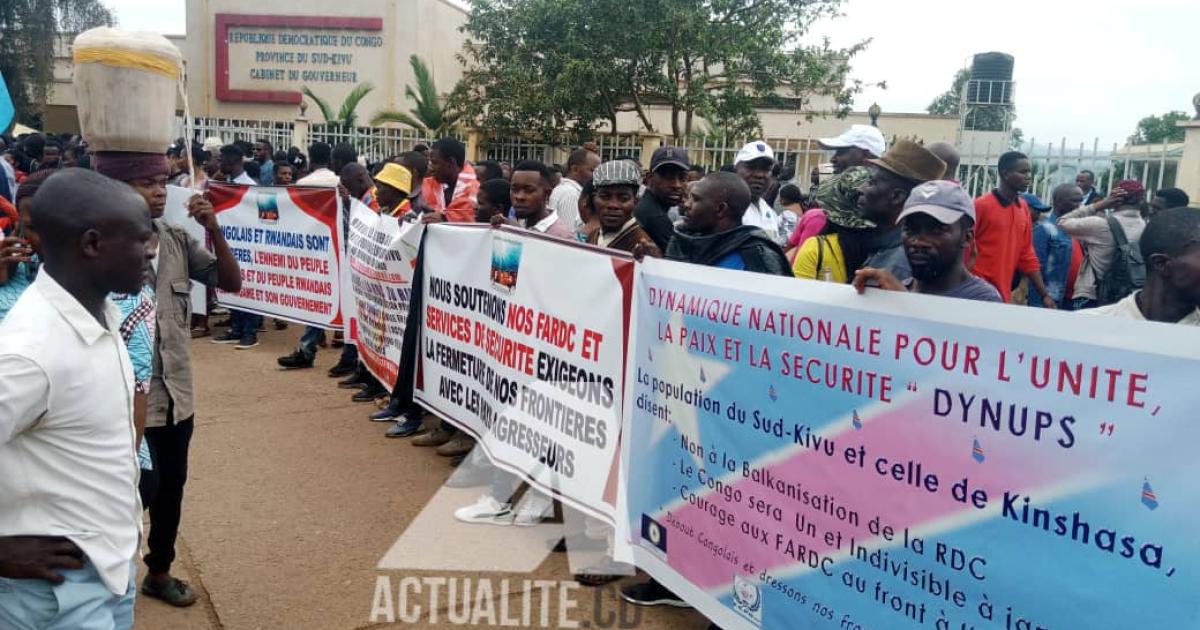 Mobilisation contre le M23 à Bukavu