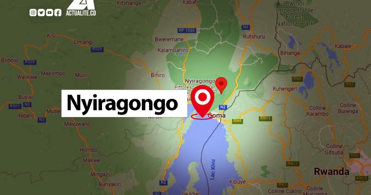 Carte du territoire de Nyiragongo