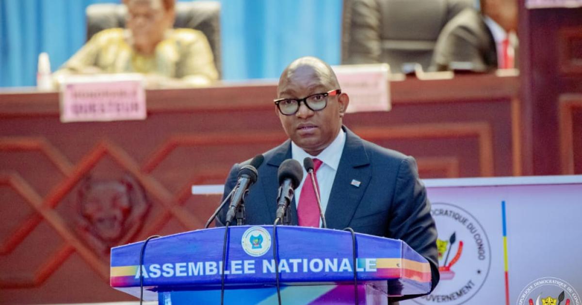 Sama Lukonde à l'Assemblée nationale 