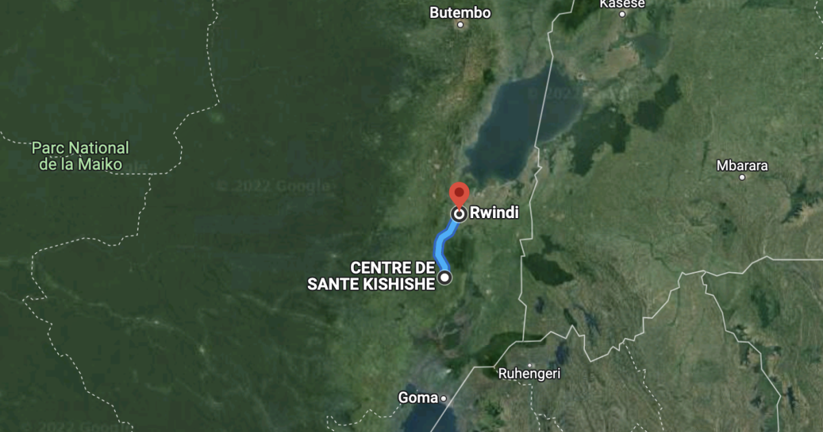 Itineraire Rwindi-Kishishe