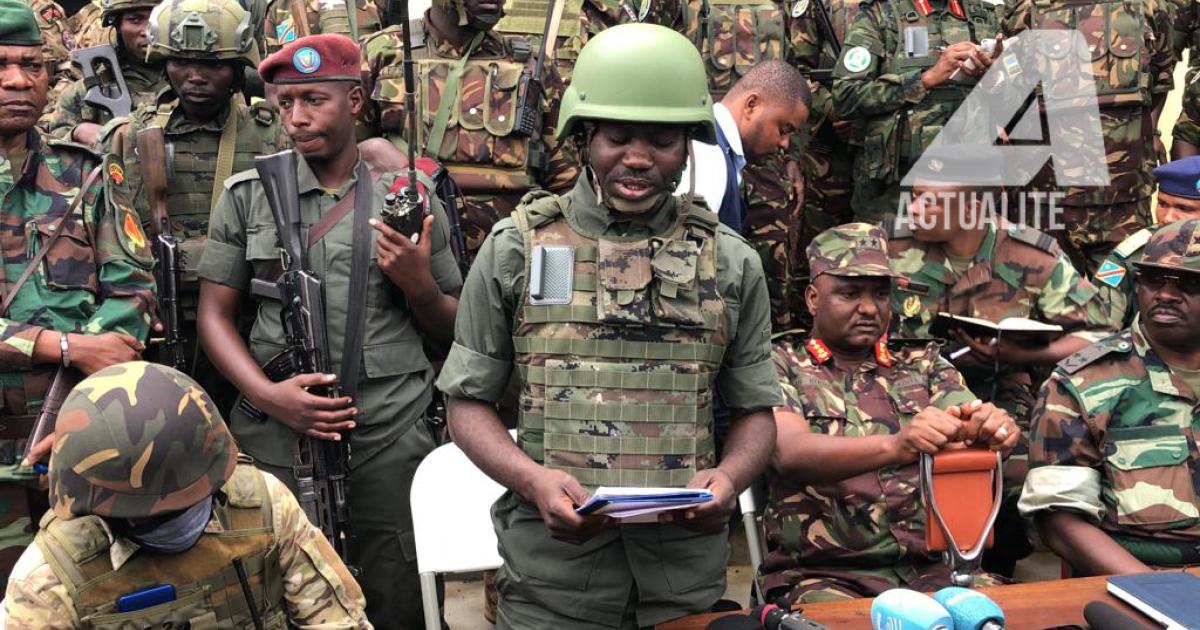 Les combattants du M23 à Kibumba 