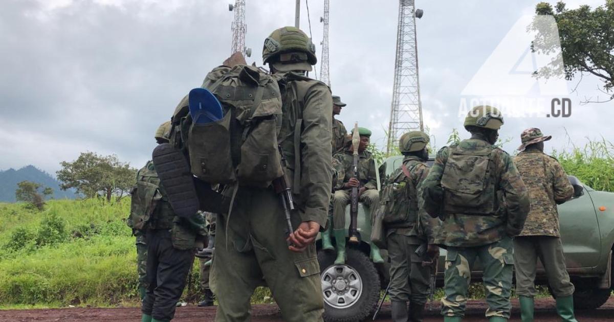 Les combattants du M23 à Kibumba 