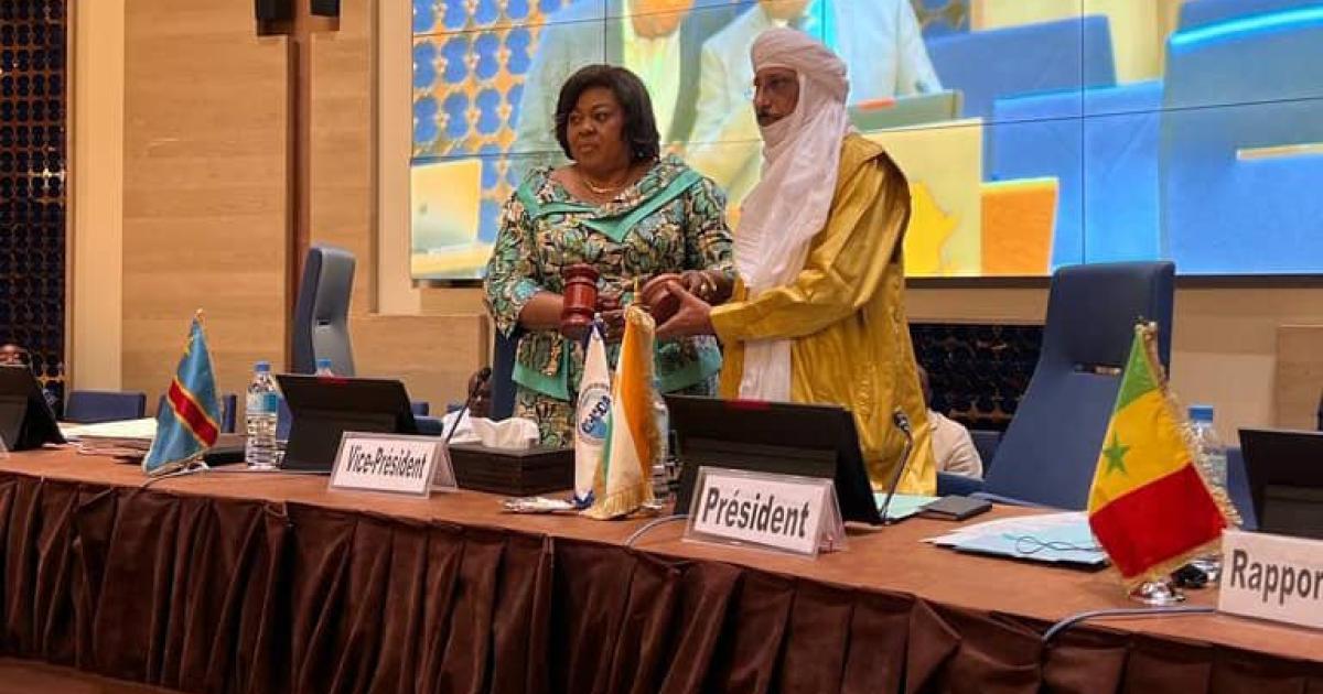 Rose Mutombo à la 53ème réunion du Conseil des ministres de l'OHADA