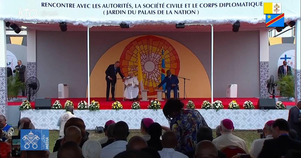 Le Pape François et Félix Tshisekedi 