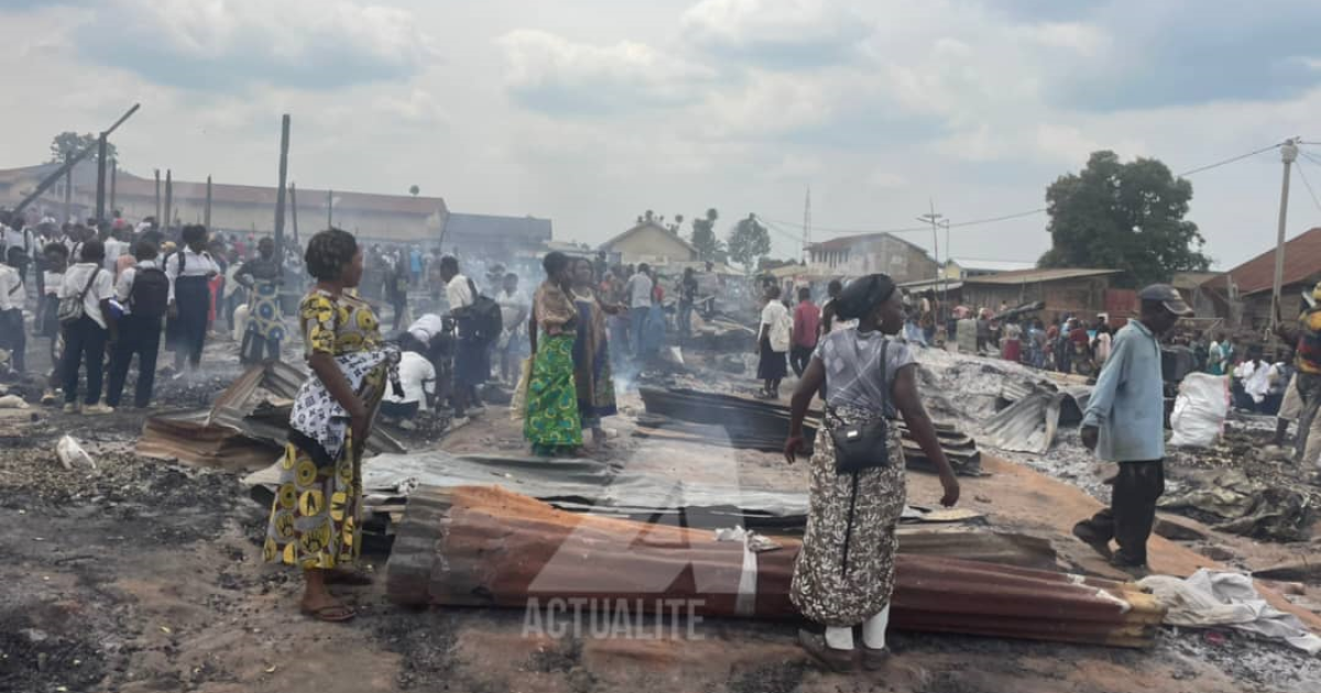 Le marché de Mayangose à Beni réduit en cendre