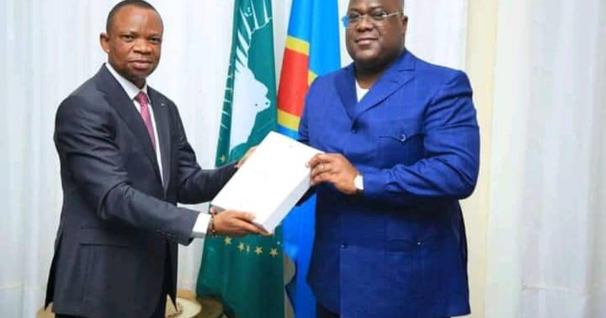 Hervé Mbelu et Félix Tshisekedi