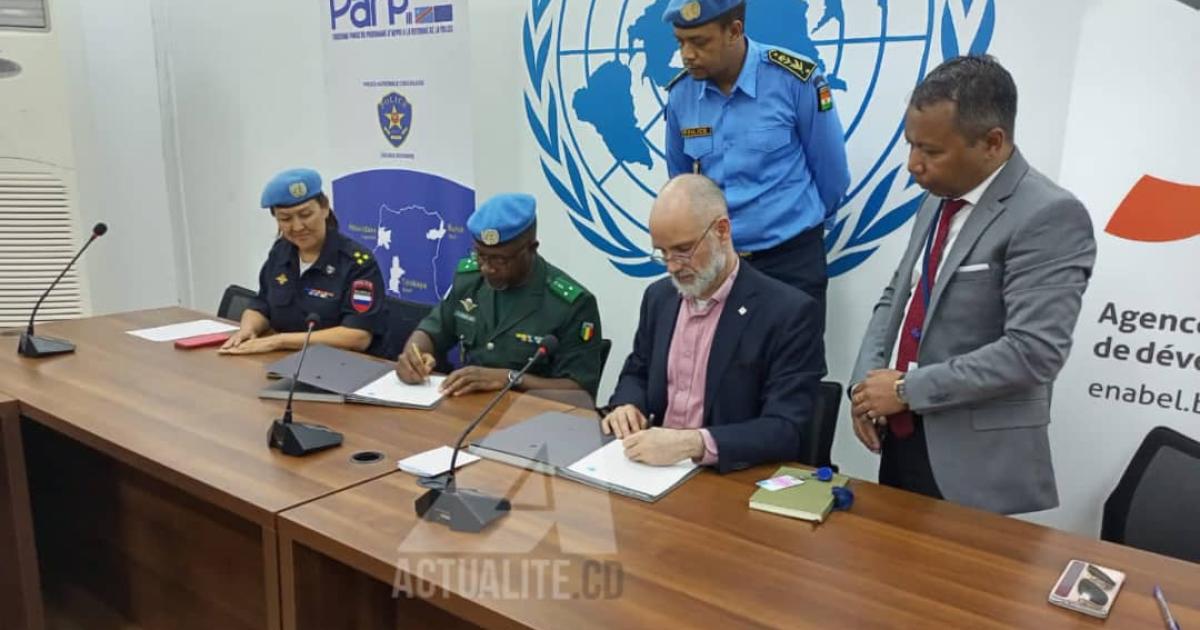 Signature partenariat Monusco-Enabel 