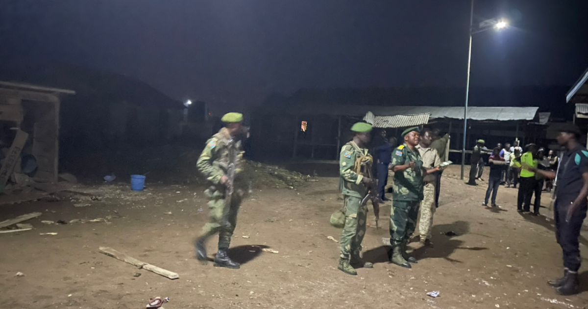 Présence militaire sur le lieu d'explosion 