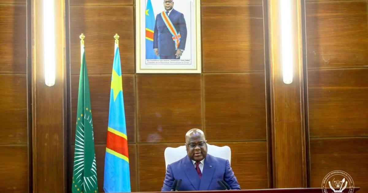 Félix Tshisekedi à la céremonie d'échange des voeux avec le corps diplomatique 