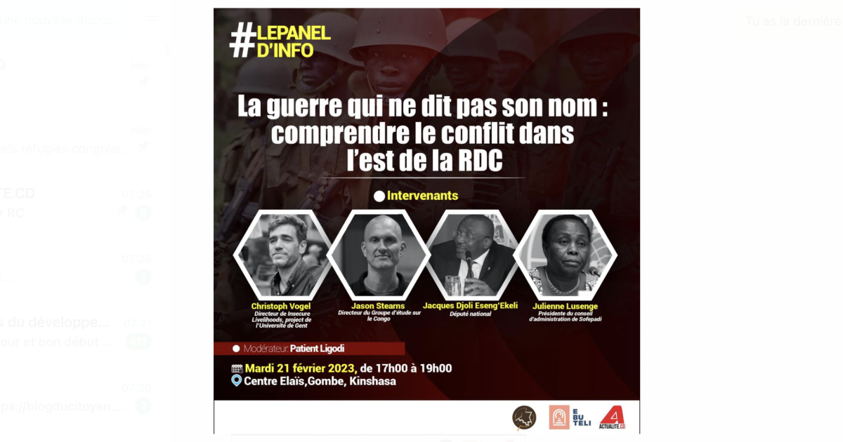 La Panel d'info/Accès sur invitation