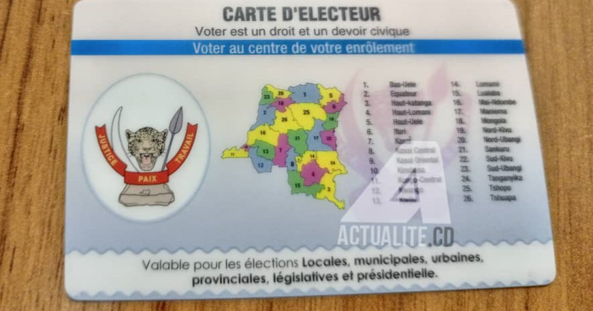 La carte d'électeur