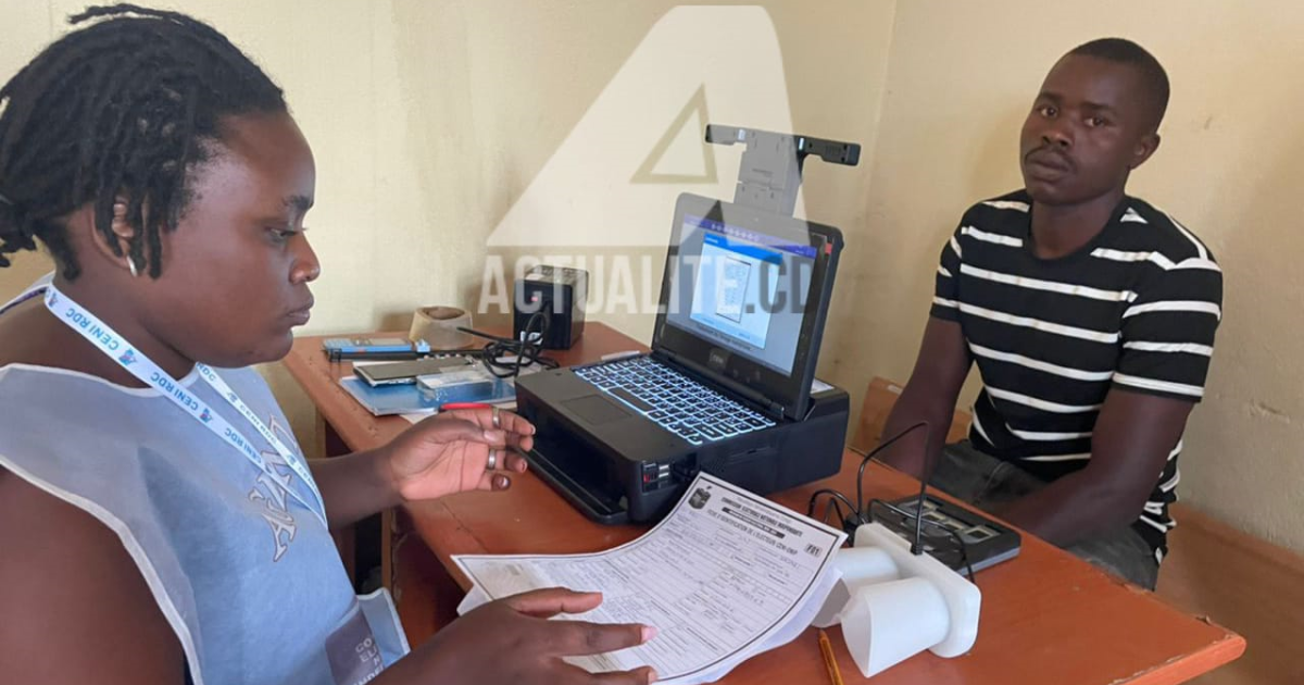 Un centre d'enroulement des électeurs à Beni