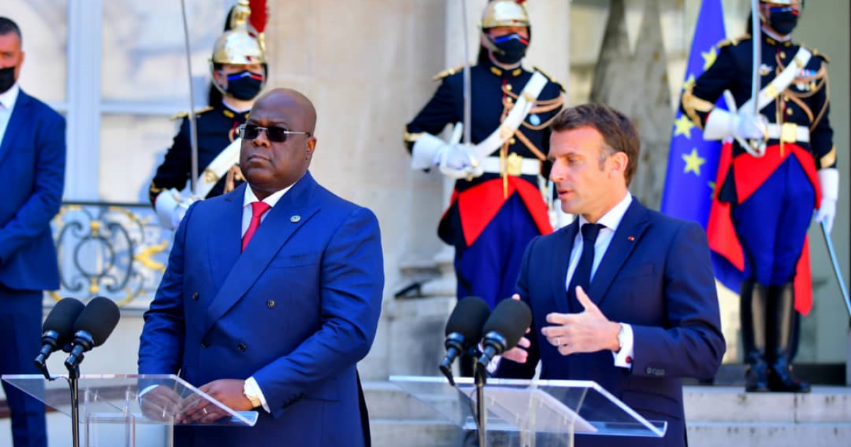 Félix Tshisekedi et Emmanuel Macron 