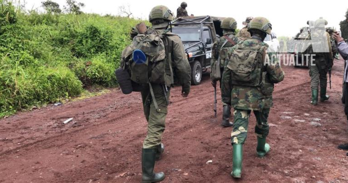 Les rebelles du M23 à Kibumba