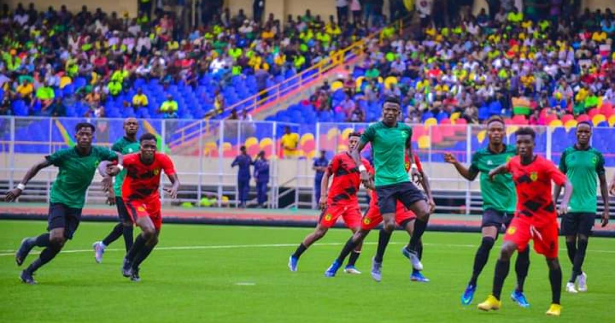 As Vclub lors d'un match du championnat national au stade des Martyrs 