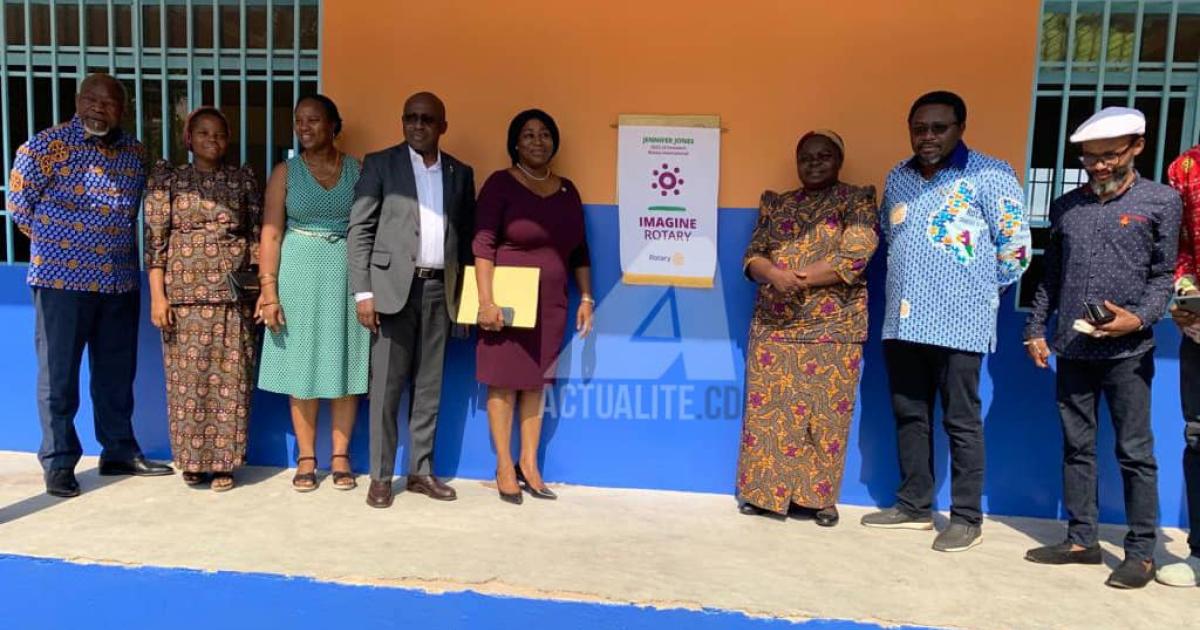Les membres de Rotary club de Kinshasa
