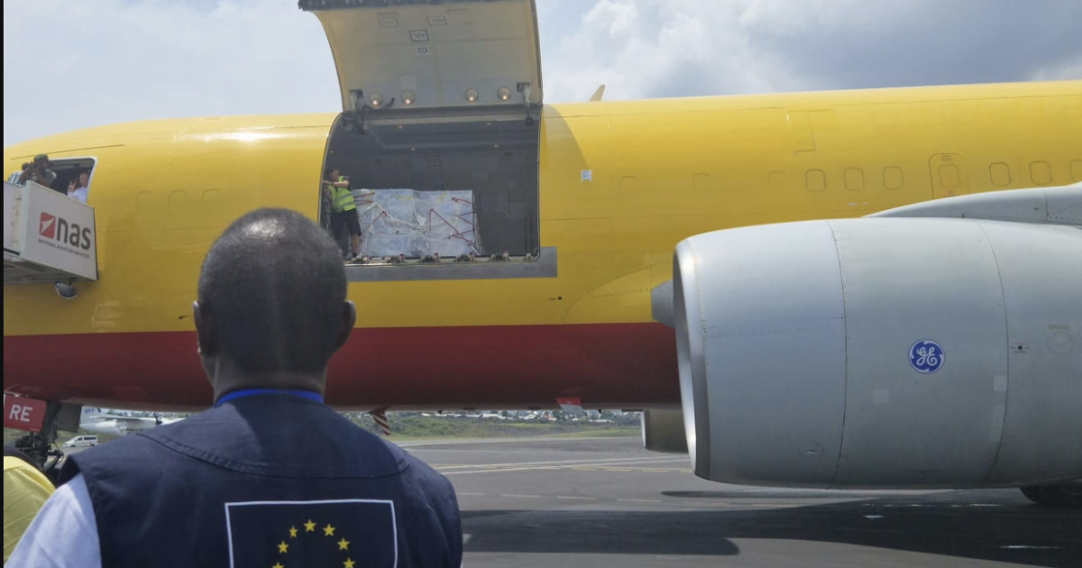 Le troisième vol du pont aérien humanitaire européen
