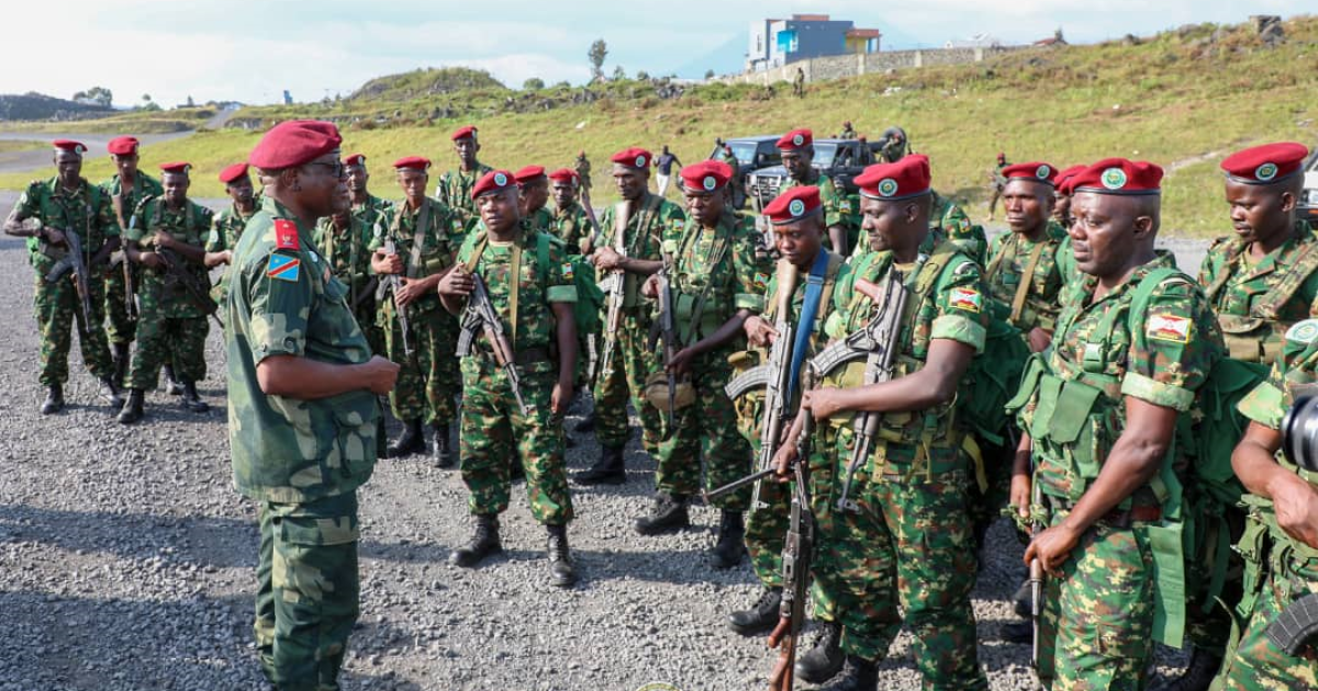 Les soldats burundais arrivés à Goma