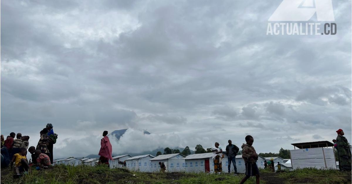Déplacés de Bushagara, à proximité de Goma. Photo/ACTUALITE.CD