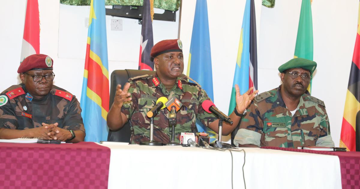 Point de presse de la force régionale de l'EAC à Goma