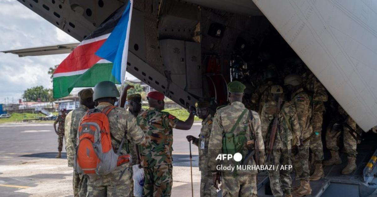 Arrivée des soldats sud-soudanais à Goma