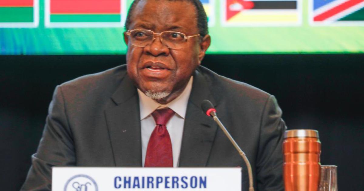  Hage Gottfried Geingob, Président de la Namibie