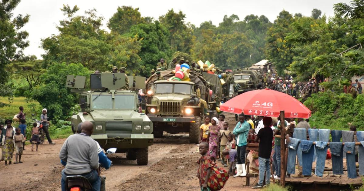 L'UPDF progressant vers Mabenga