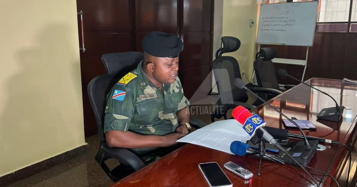 Lieutenant-colonel Kangoli Ngoli Patrick, conseiller juridique à l'état-major des renseignements militaires